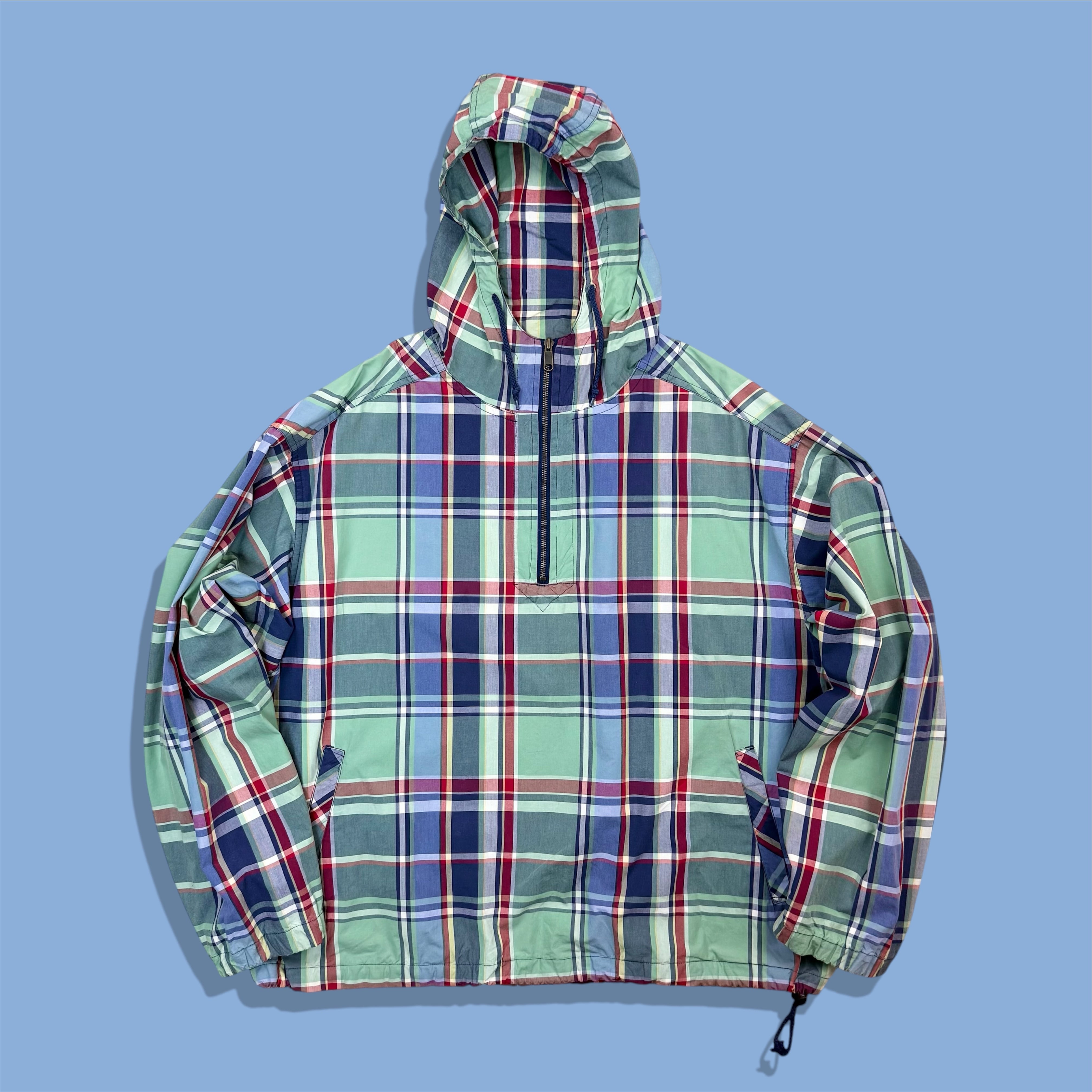 90s Eddie Bauer Madras Check Cotton Anorak