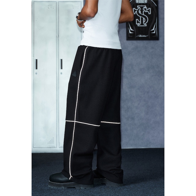 【DRIP6910】STKD Air Mesh Piping Wide Track Pants