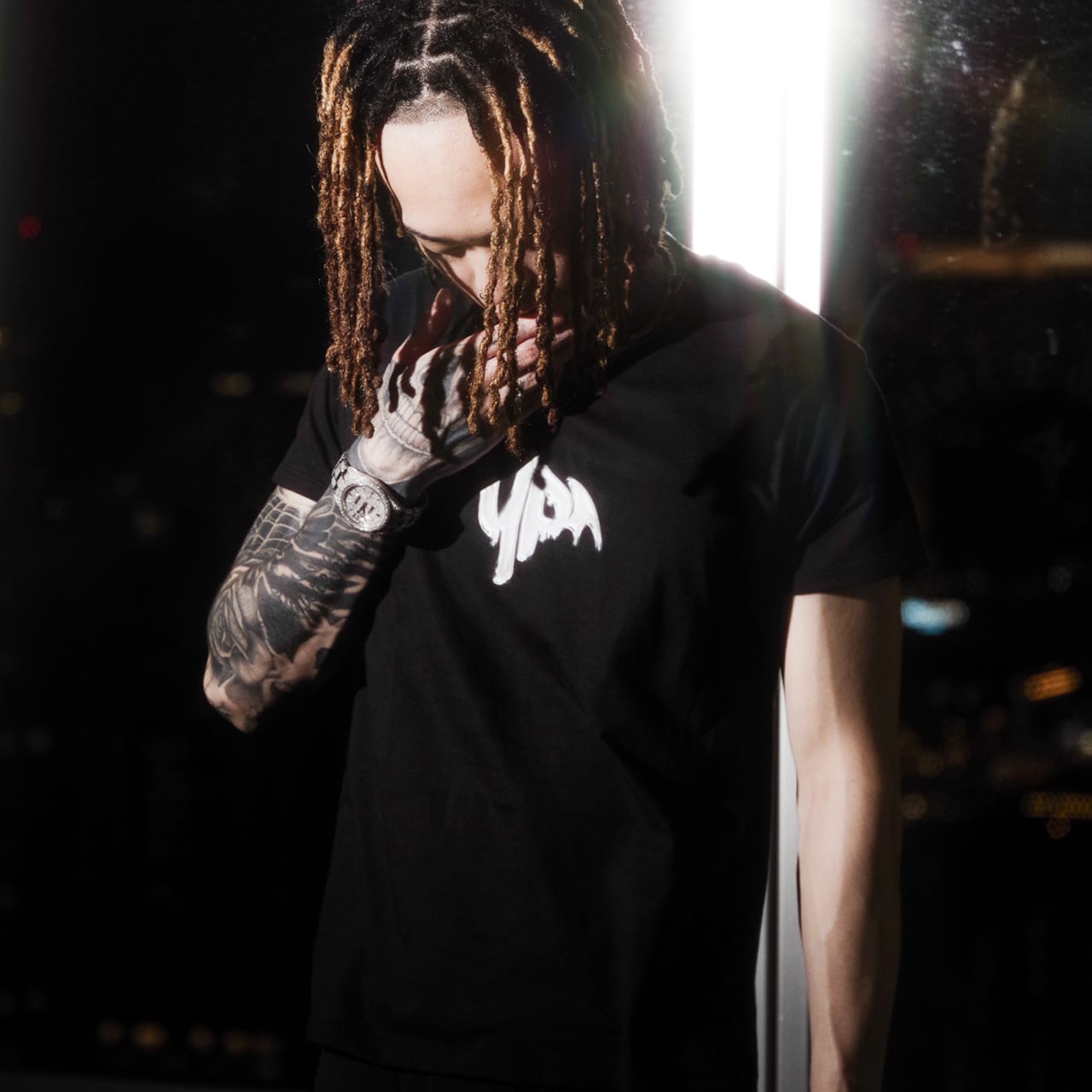 RICH/RISK Tシャツ 黒 s Yvng Patra yvngpatra 915182a39f418cb789534d99bd74d2