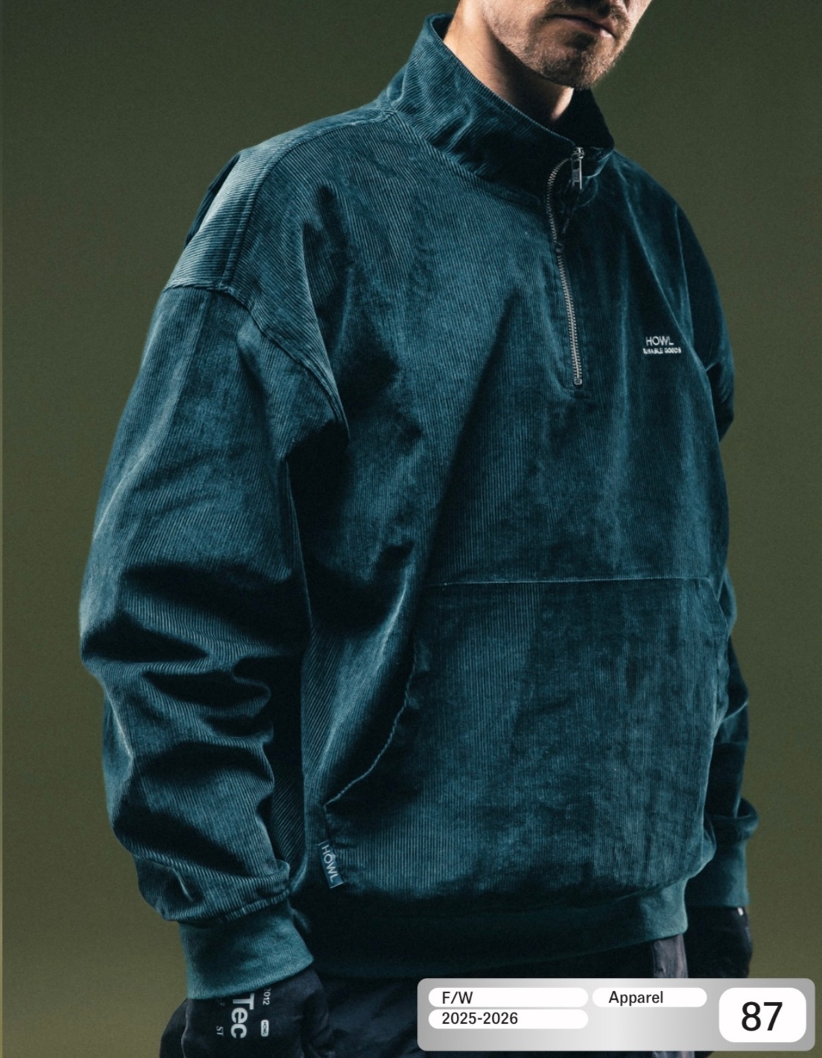 25-26 HOWL Corduroy Half Zip | ENCOUNT