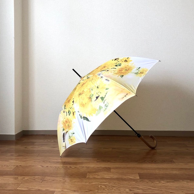 【受注生産】向日葵の青い蜂の雨傘 - Sunflower umbrella