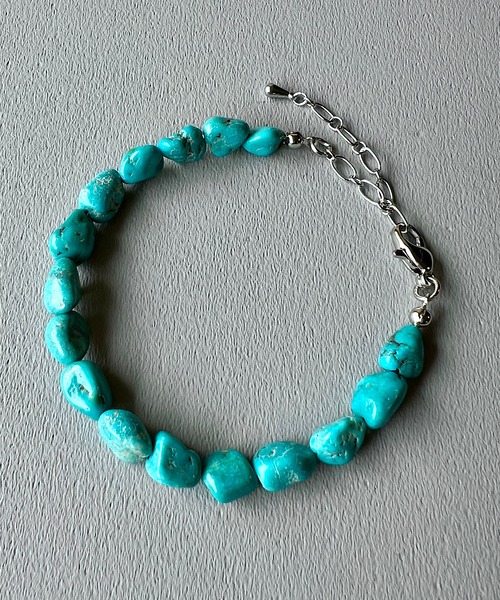 OVER THE DAY TOKYO | NATURAL TURQUOISE BRACELET MADE IN JAPAN (TRQ) OTDT-110A　