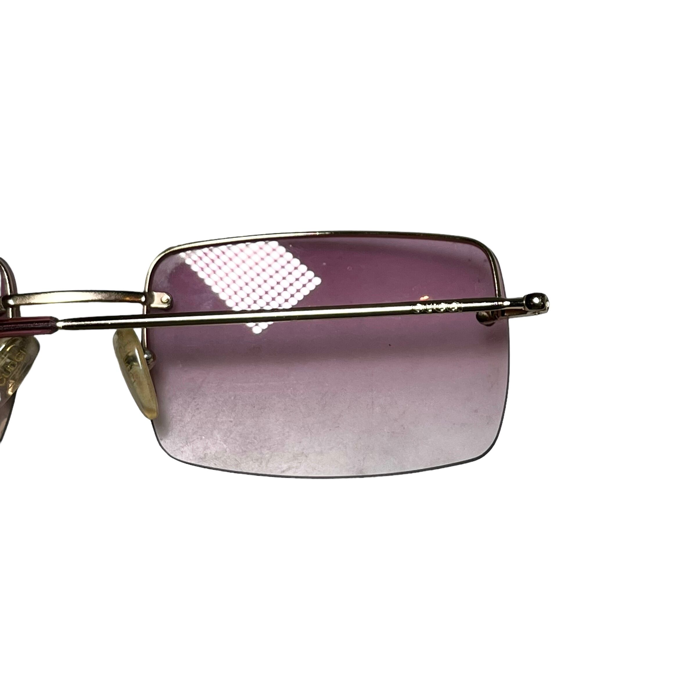 GUCCI half lim glasses 