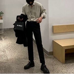 ルーズフィットニュアンスカラーシャツ　1246