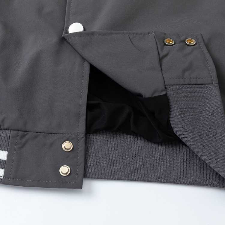 メンズ 袖ワッペン付きナイロン素材スタジャン BLACKENERGY