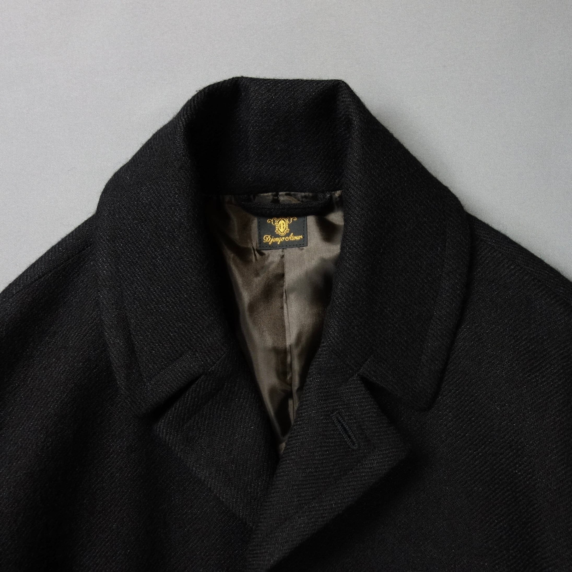 supérieur shetlandwoollinen dustercoat / shetlandblack
