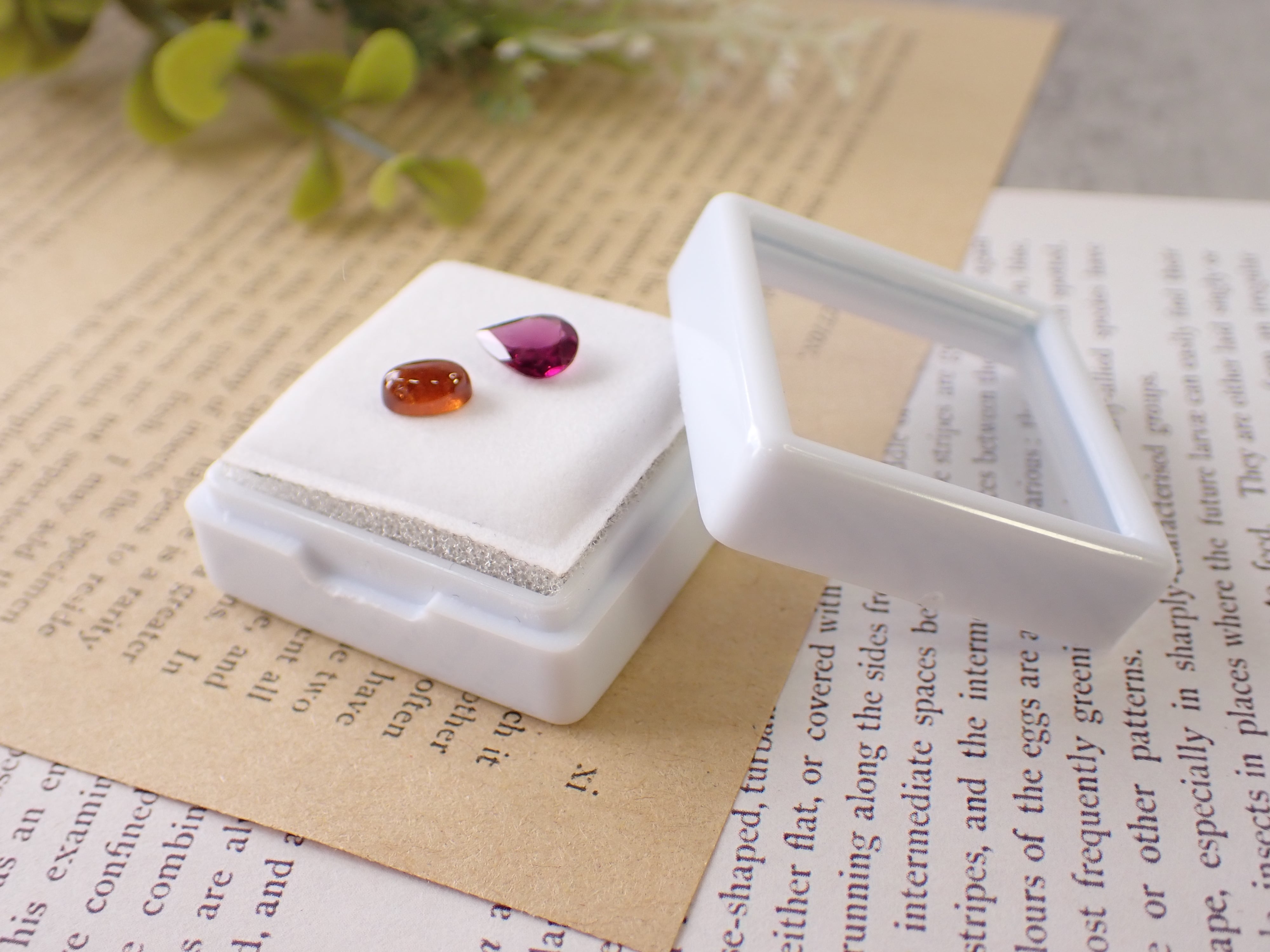 1月誕生石セット】ガーネット＆ヘソナイトガーネット | differencee