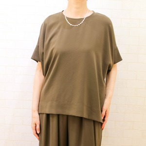 【cafune (カフネ) 535917】マットストレッチジョーゼットリラックスPO
