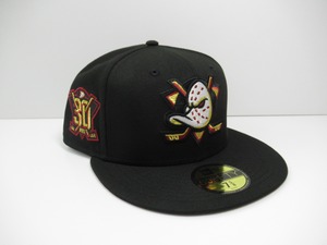Exclusive NEW ERA 59fifty Anaheim Ducks　アナハイム・ダックス　Black