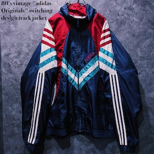 【doppio】80's vintage "adidas Originals" switching design track jacket