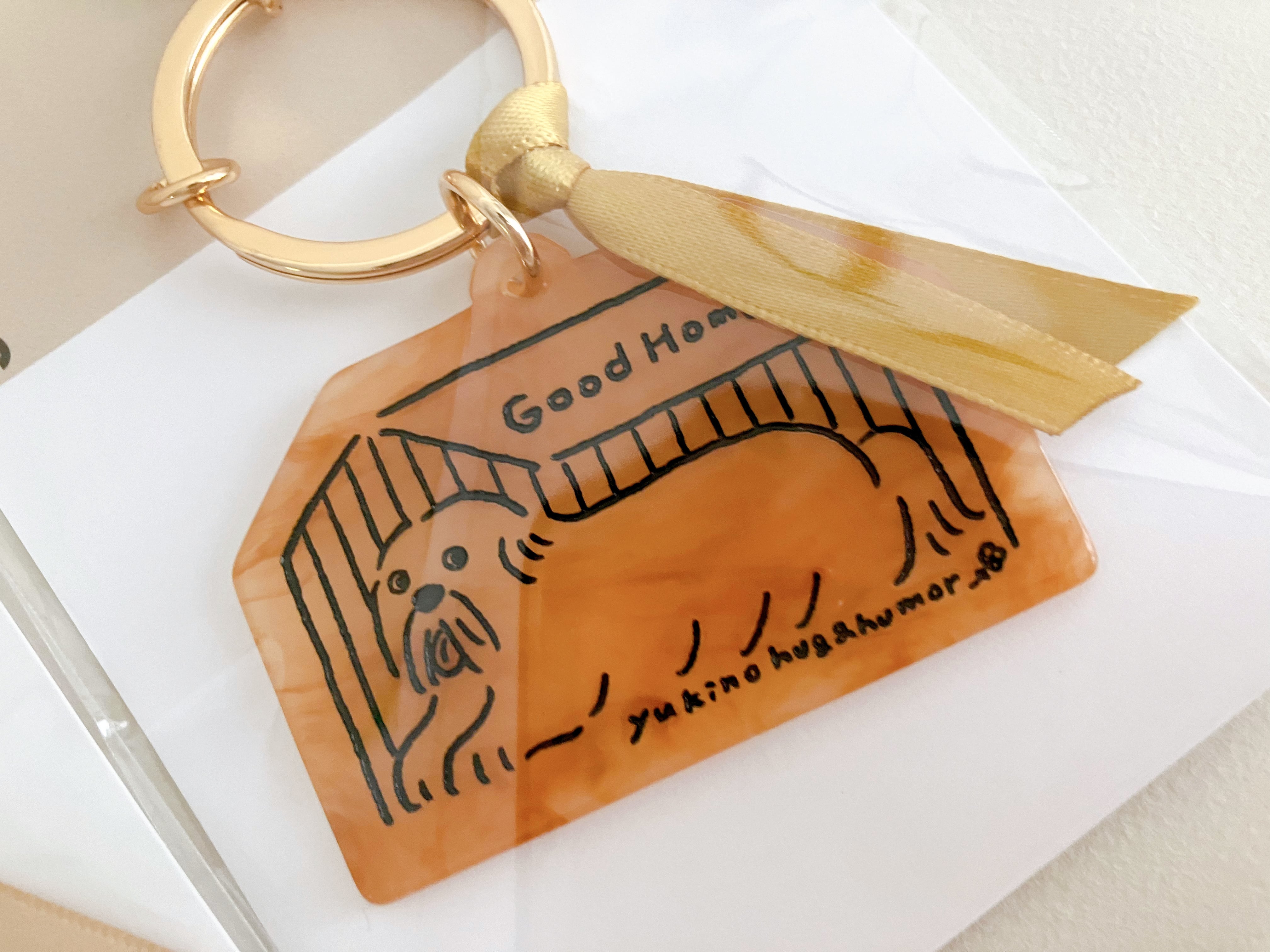 30%OFF】マーブルカラーキーチャーム「House Dog」 | yukino shop