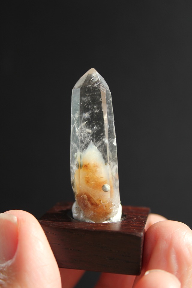 【342002】大分クリスタルまりも ローズウッドベース小