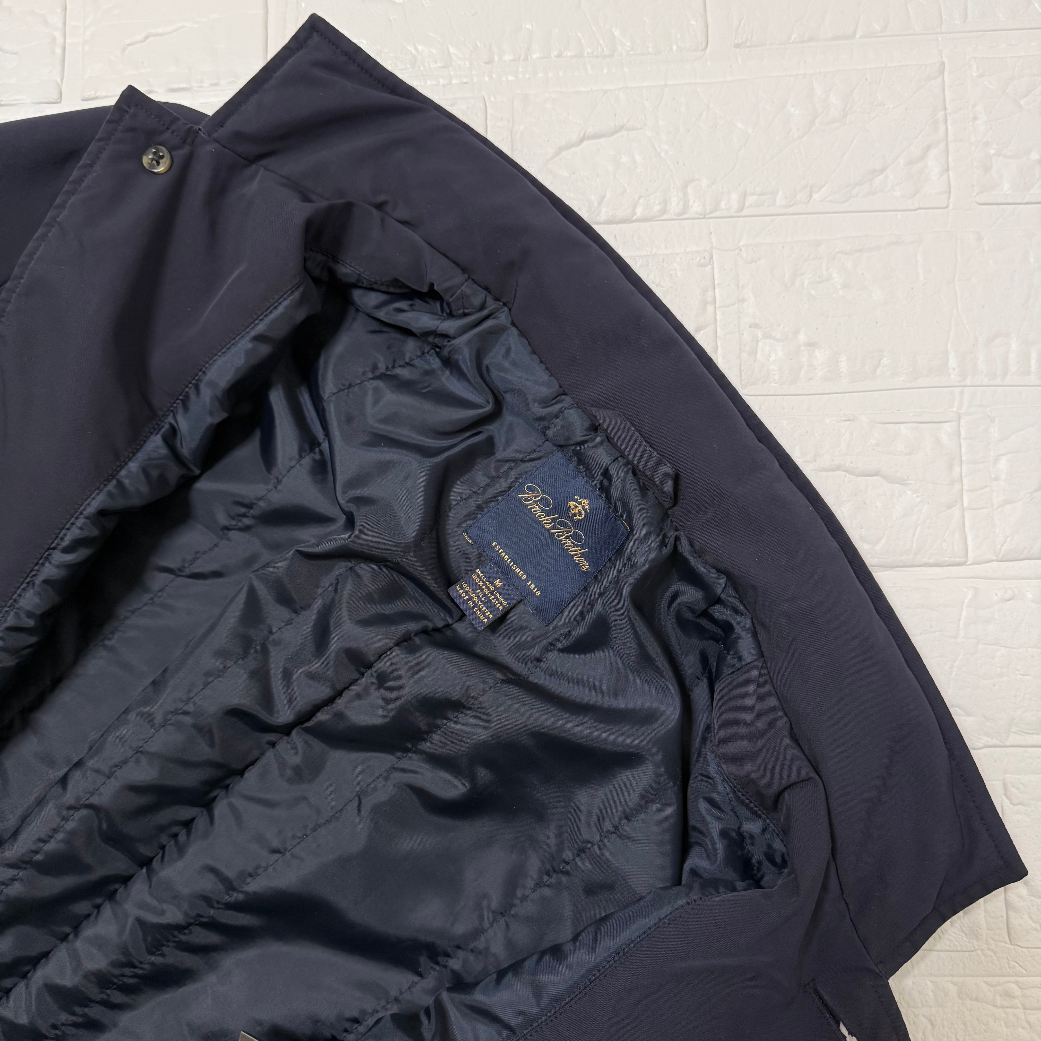 Brooks Brothers 中綿入り 4ポケット スタンドカラーコート ネイビー