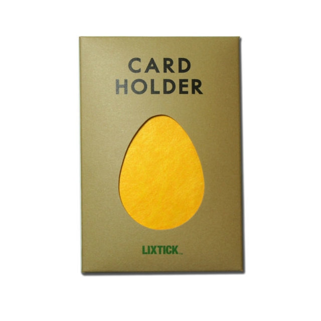 LIXTICK PAPER CARD HOLDER ? BANANA YELLOW  / LIXTICK