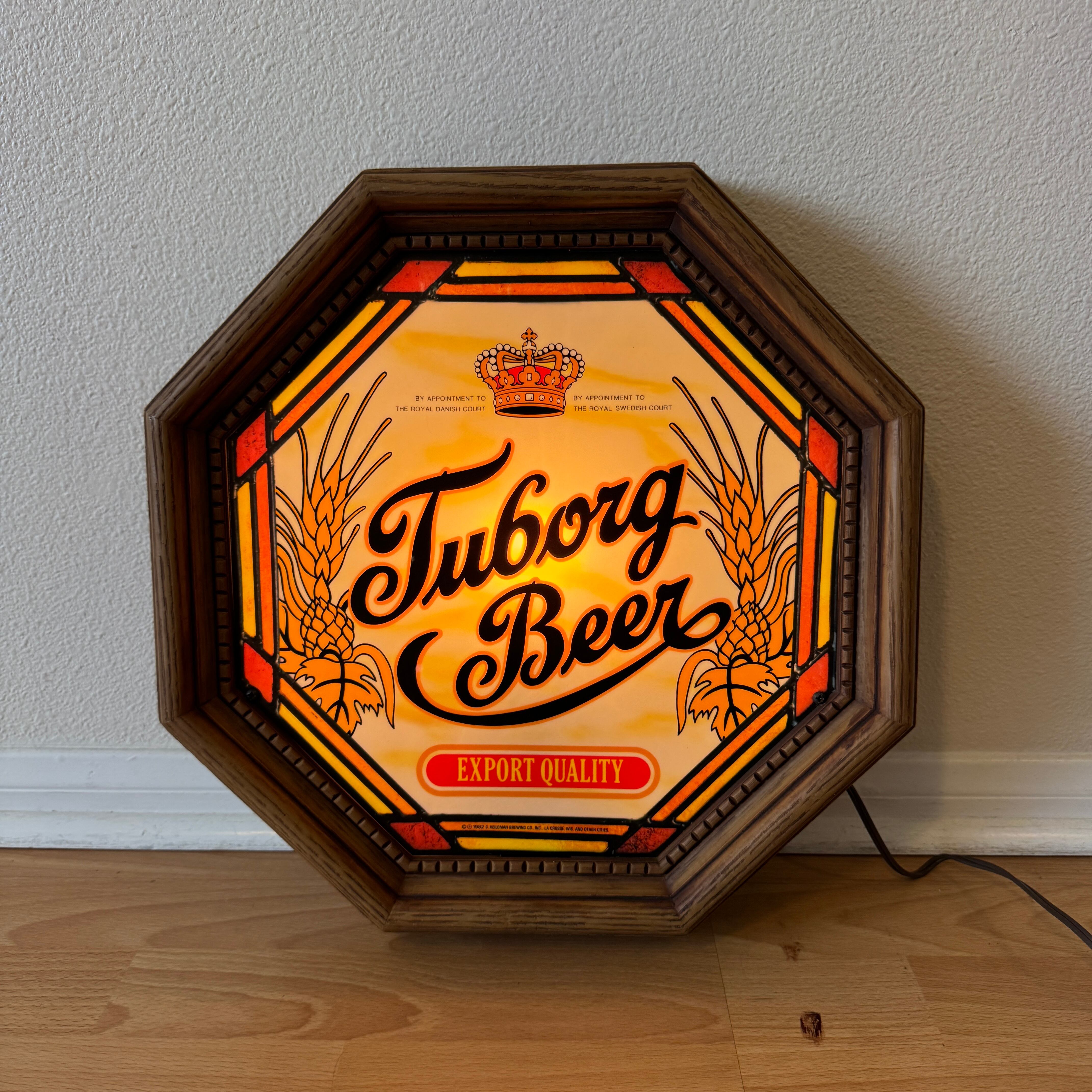 1853 ビンテージ ビールサイン ライト Tuborg Beer 照明 1853 ビンテージ ビールサイン ライト Tuborg Beer 照明