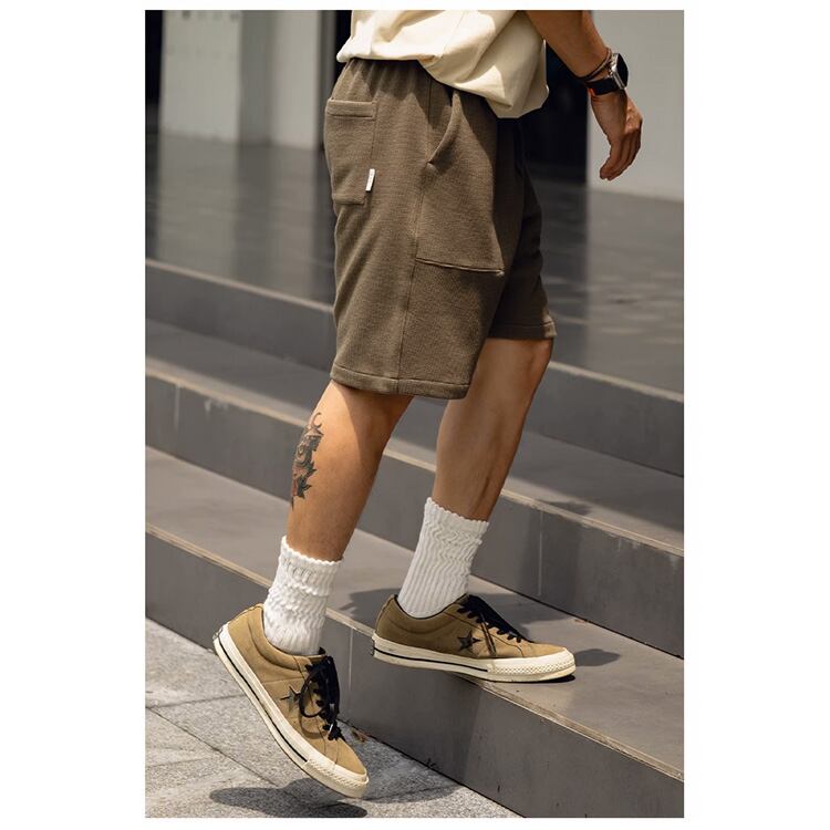 ★WAFFLE PATCH POCKET SHORTS　　　A0716