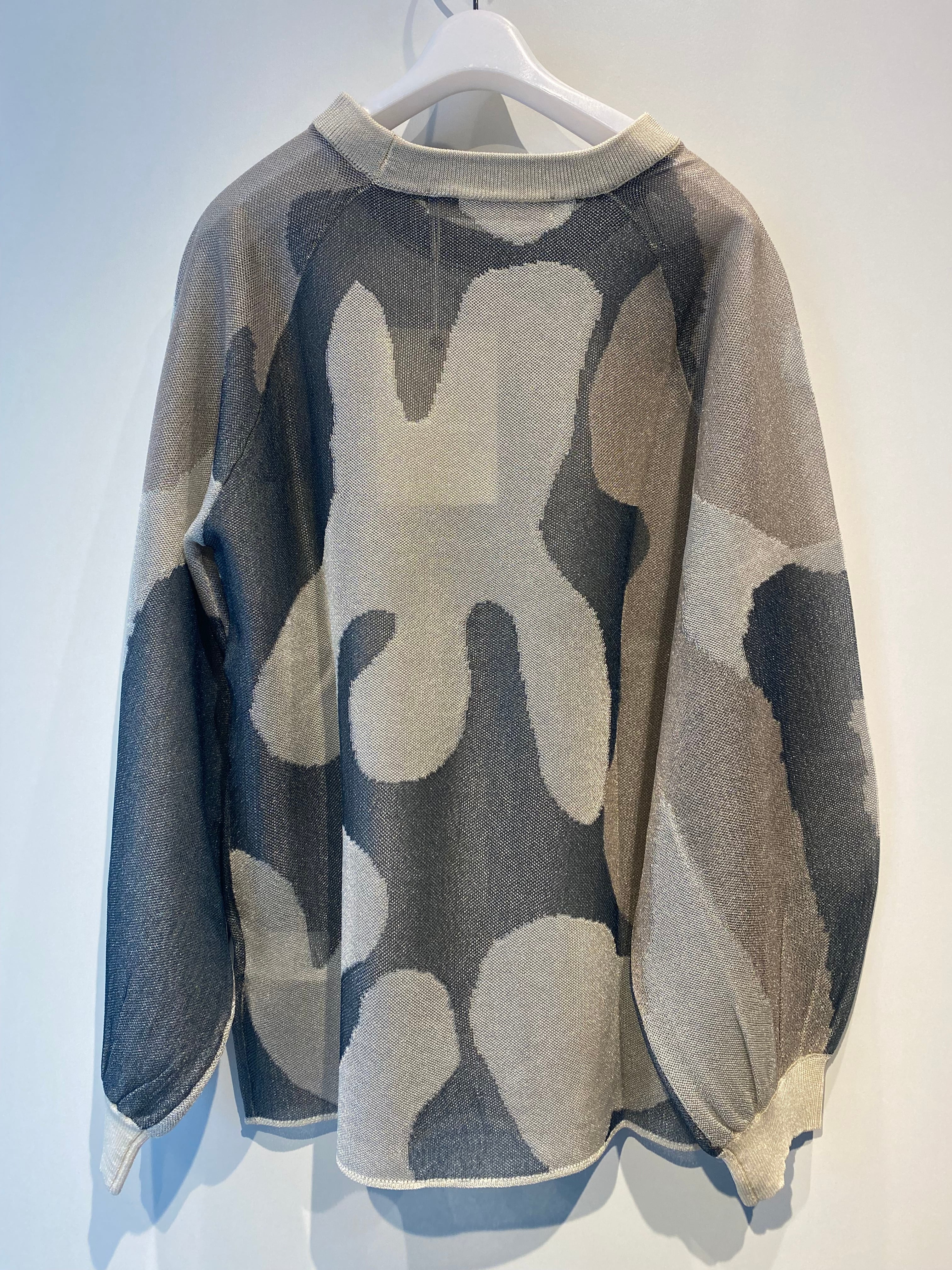 LEINWANDE / nature Camo Top モヘアニット LEINWANDE nature camo sheer top／通販のお問い合わせ | AAR