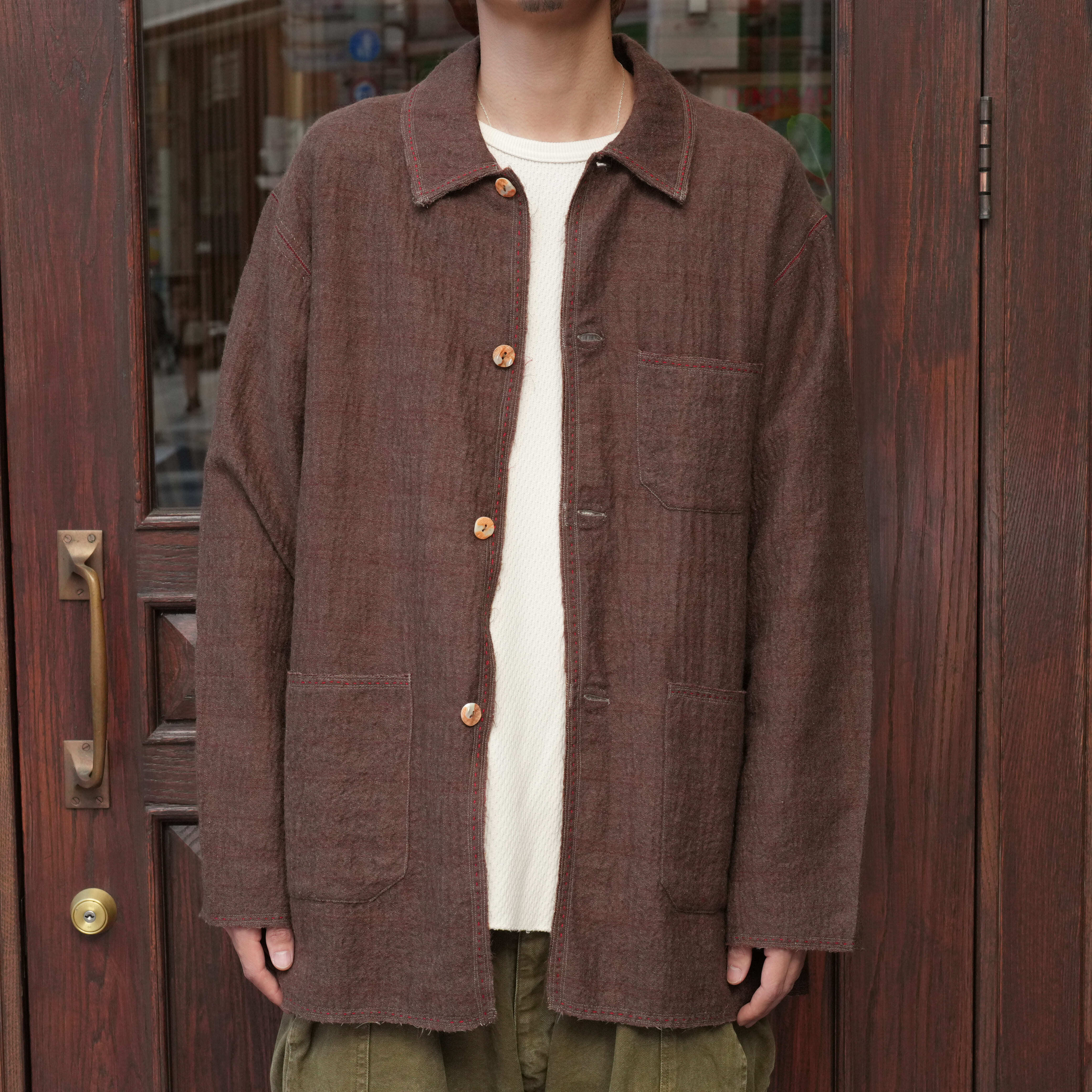 MAATEE&SONS (マーティーアンドサンズ) 25AW "GUPTA WOOL W FACE COVERALL" -BRWN-