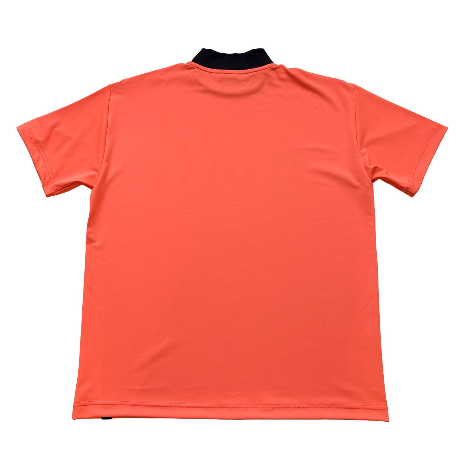 LOGO PRINT MOCK NECK SHIRT - NEON ORANGE / BLACK - | 8G SHOOT WEBSTORE