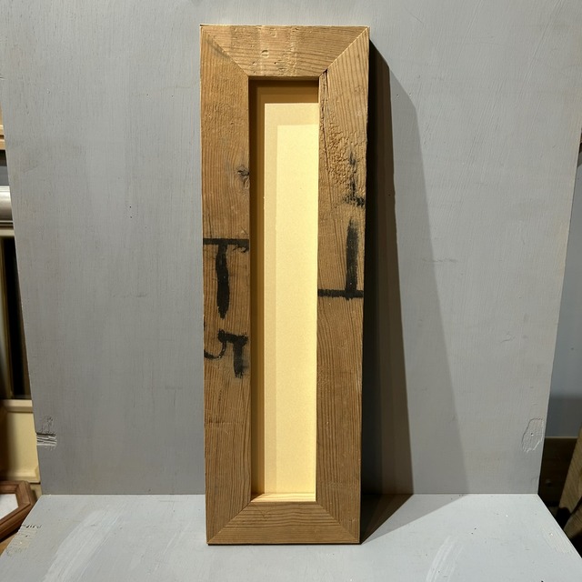 【短冊】米蔵材シンプル古材フレーム(368 x 65) No.25-0018