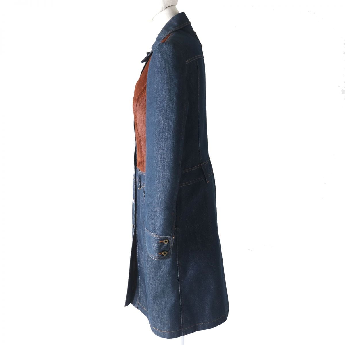 極美品△D＆G ドルチェ＆ガッバーナ 裏地チェック柄 バックロゴ