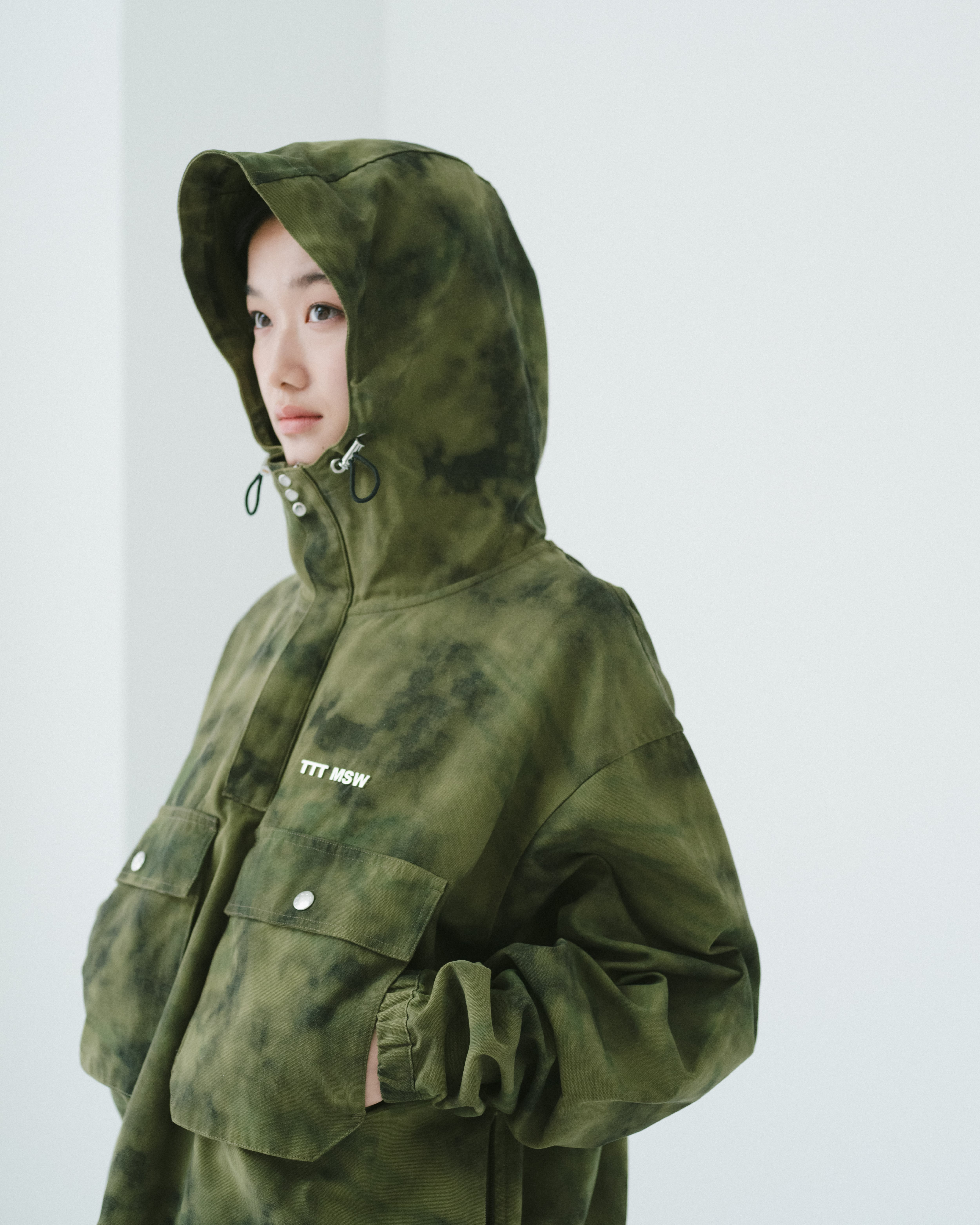 24AWCAMO HOODIE JACKETカモフラマウンテンパーカー Camouflage anorak hoodie（KHAKI） | TTTMSW