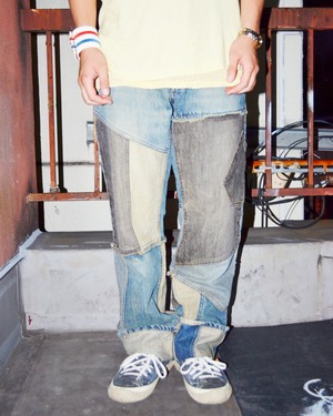 2000s "PPFM" PATCHWORK DENIM PT
