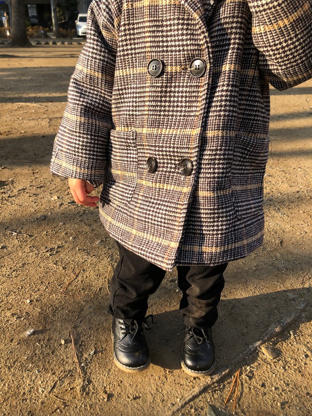henry check coat