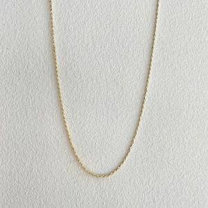 【14K-3-18】18inch 14K real gold chain necklace