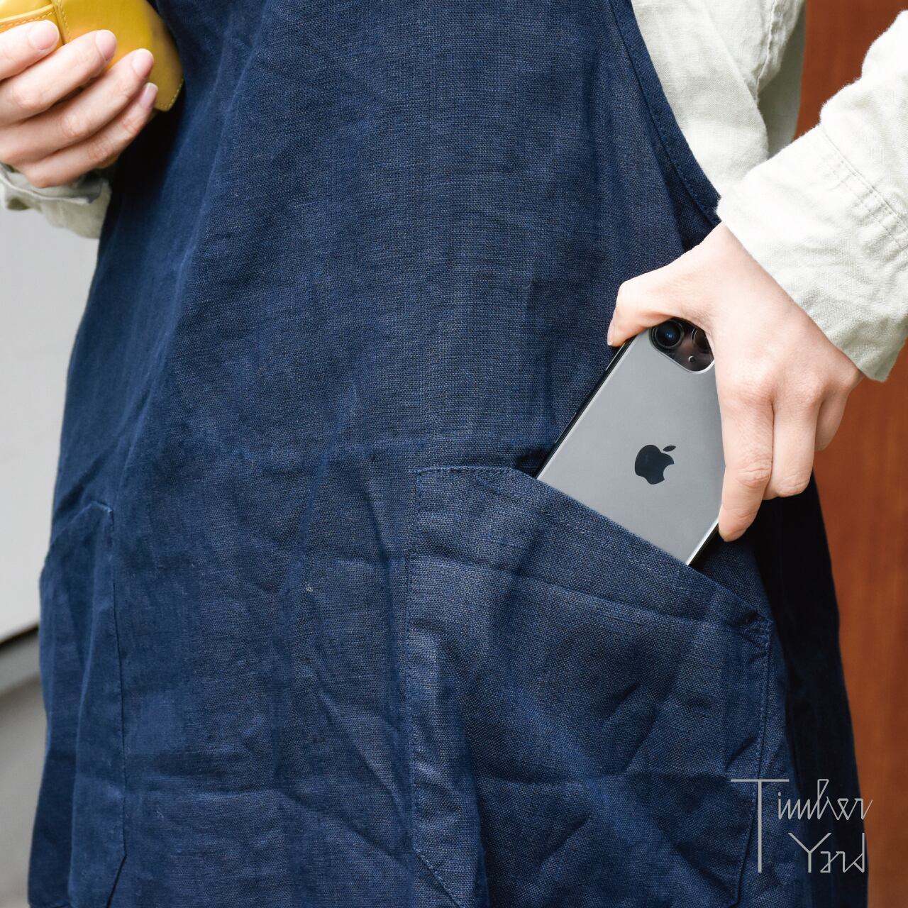 ONLINE限定】リネンオーバーエプロン / ネイビー / 母の日 / fog linen