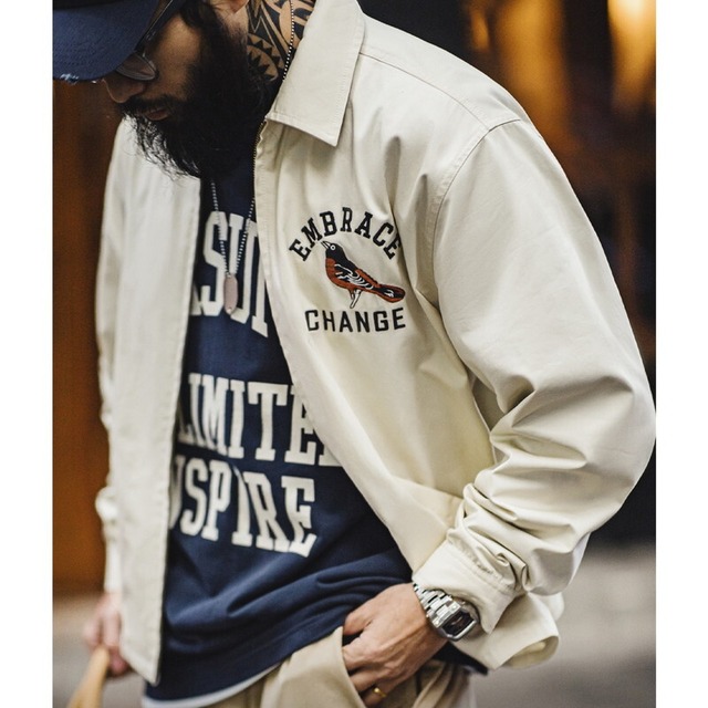 Stand-Collar Embroidery Jacket【G1099】