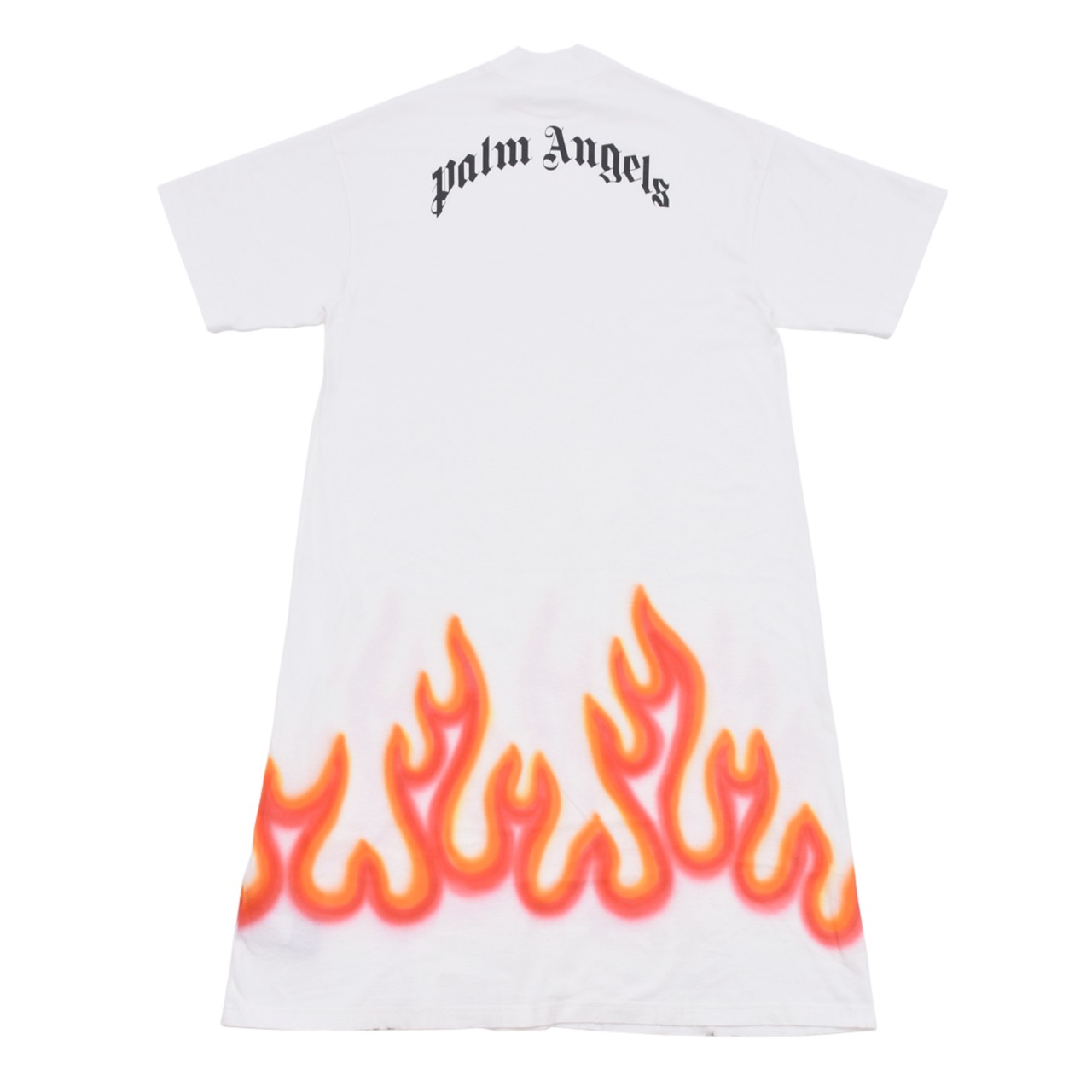 【Palm Angels】BURNING T-DRESS(WHITE/RED) - 2