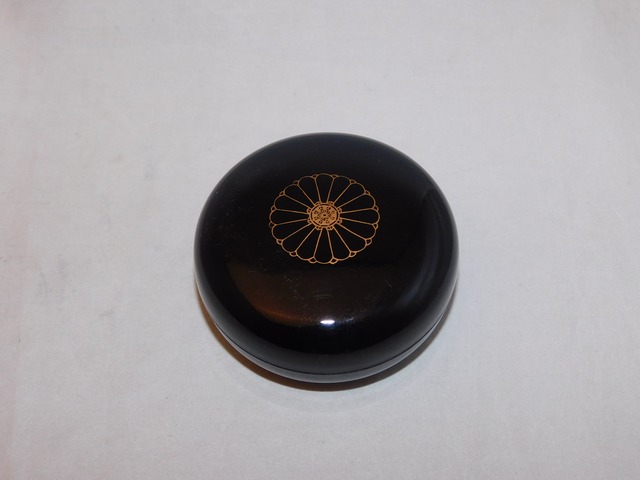 漆金色渦模様小盆 Urushi lacquer try(whirl)