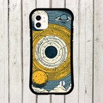受注生産 iPhoneケース 金色円盤と月の星図｜天体図 STAR002C