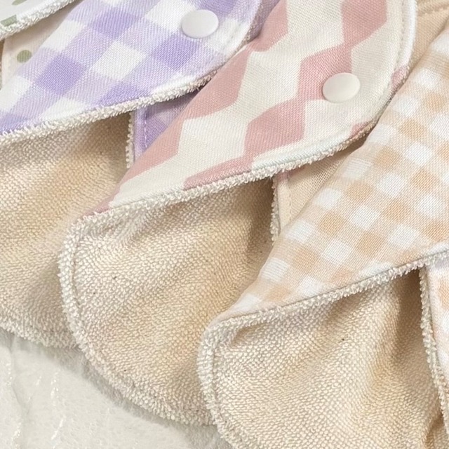 使い方2通り✩2way 布ナプキン 布ライナー パイル オーガニック 防水タイプ 348