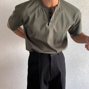 ヘンリーネックTシャツ　0602
