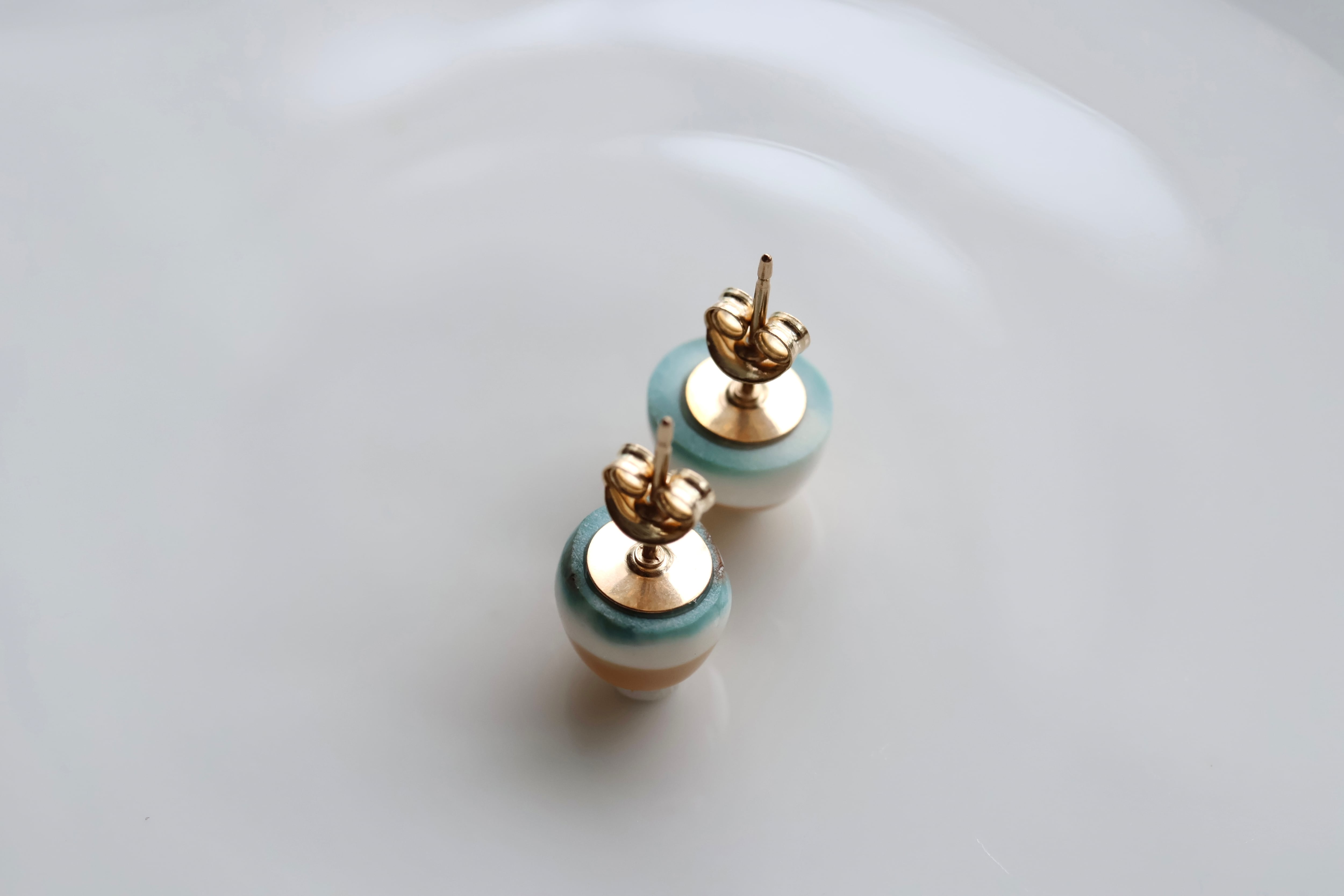 夜光貝ピアス うみたまご | 石垣島の夜光貝アクセサリーとヒマラヤ水晶