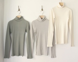 FABRIQUE en planete terre　rib turtle  long sleeves（リブタートル長袖Tシャツ ）