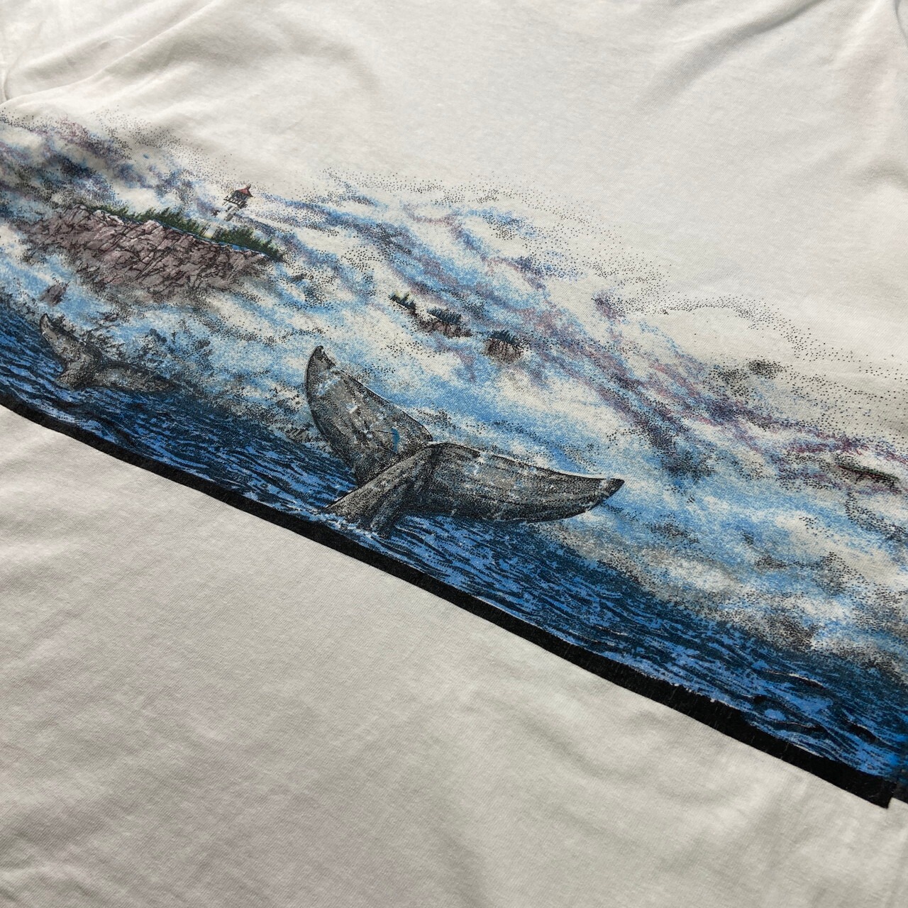 90年代 USA製 ACADIA NATIONAL PARK アニマル アートプリントTシャツ 