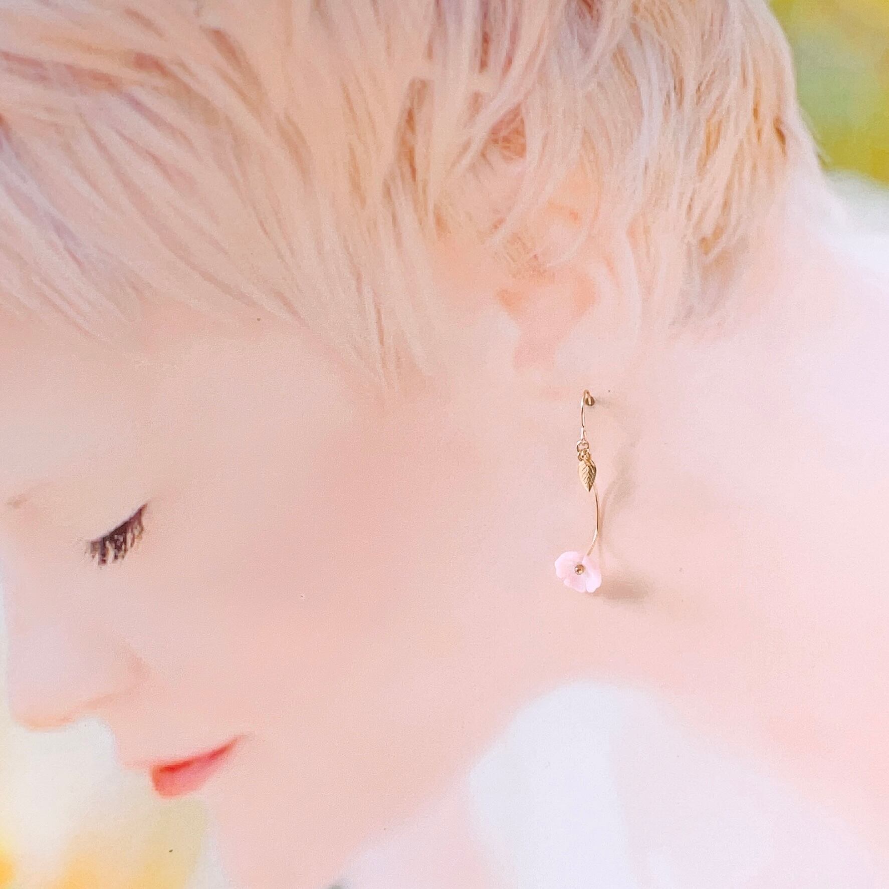 桜イヤリング/ピアス / Sakura earrings/piace 揺れるタイプ 高品質