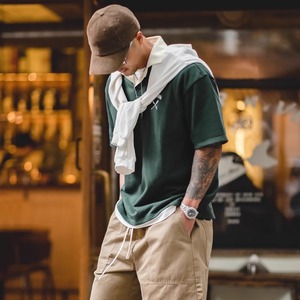 Bi-Color Heavy Polo Shirt【G0962】