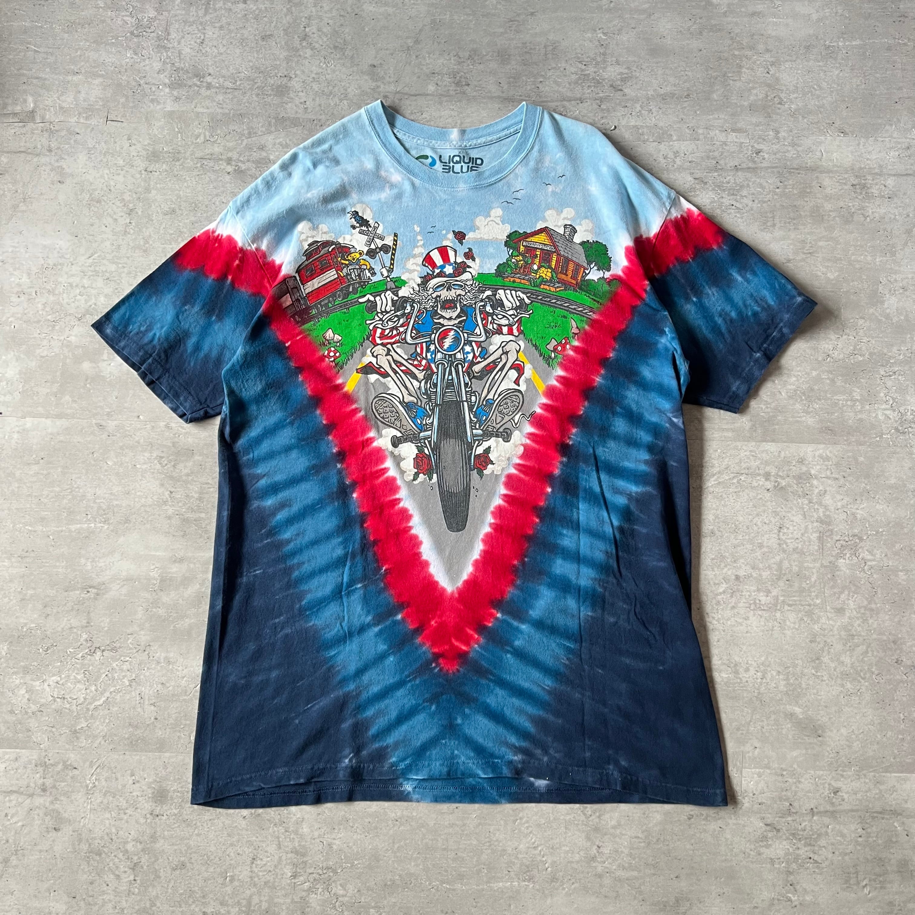 Liquid Blue” Grateful Dead Tie dye Tee リキッドブルー ヒッピー