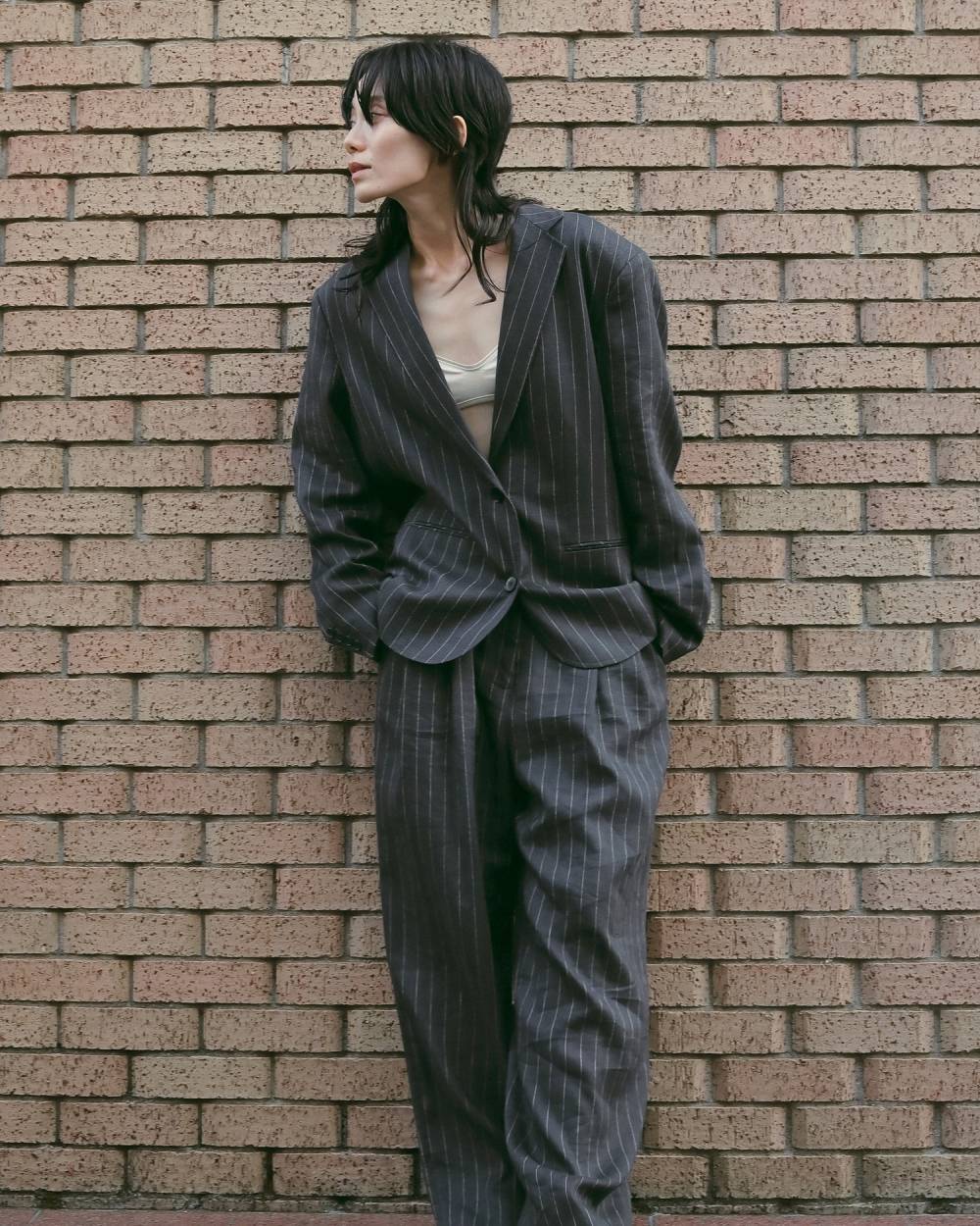 anuke アンヌーク Over Linen Jacket 62610104 (NVY) | ANERCA & L.I.V