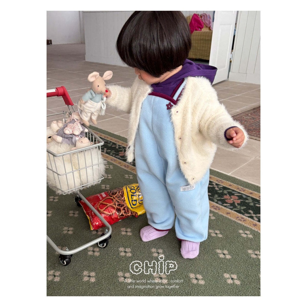 【取寄】CHIP ボンボンオーバーオール｜冬服｜韓国子供服