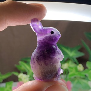 2.フローライトうさぎ・インテリア