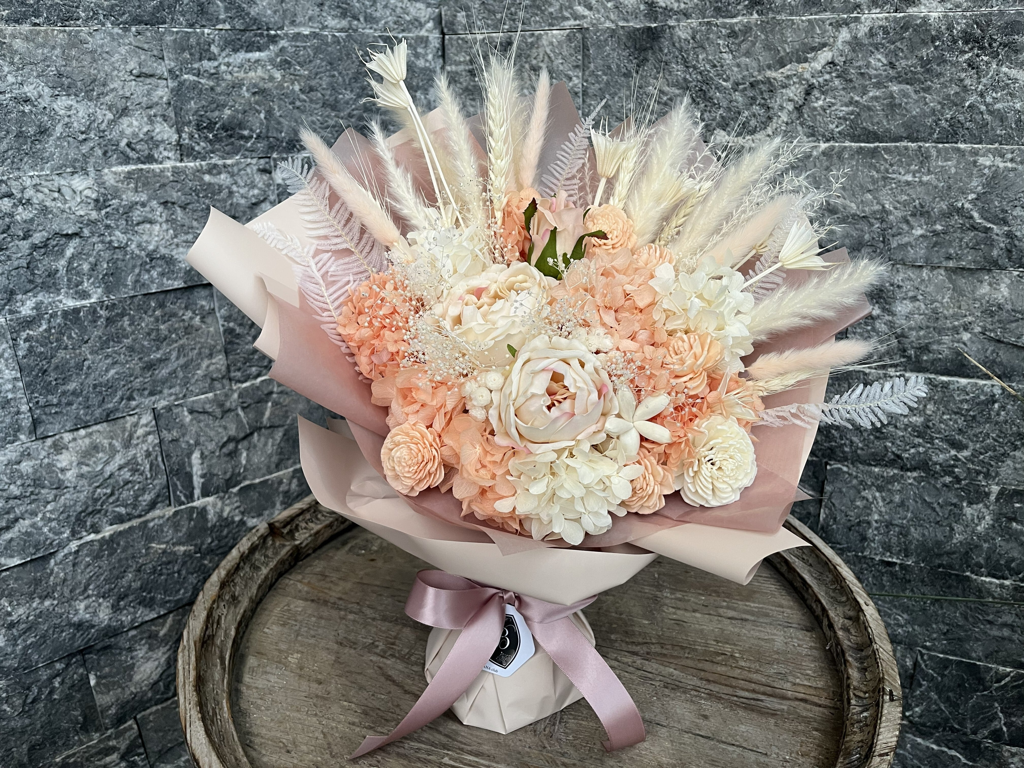 プリザーブドフラワー 花束 ギフト｜スタンディングブーケ（花瓶不要