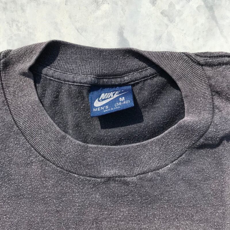 80's NIKE ナイキ エアジョーダン ウィングロゴ Tシャツ ブラック 色