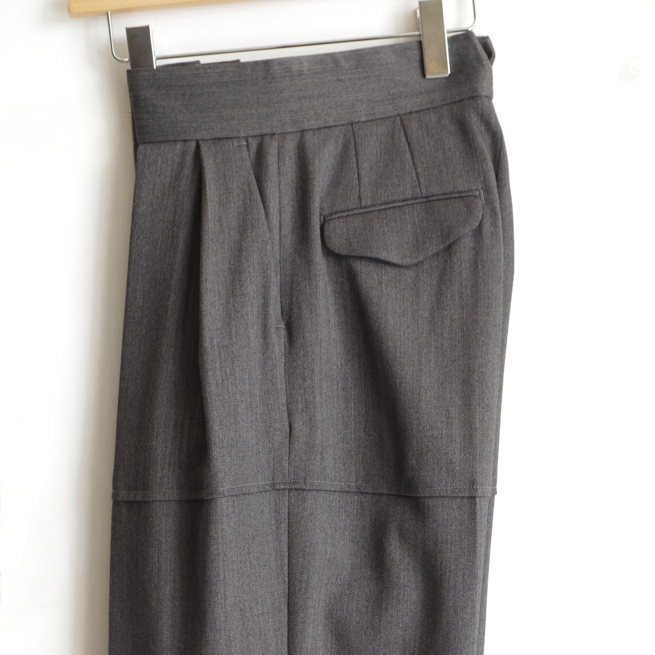 SINME パネルタックパンツ グレー