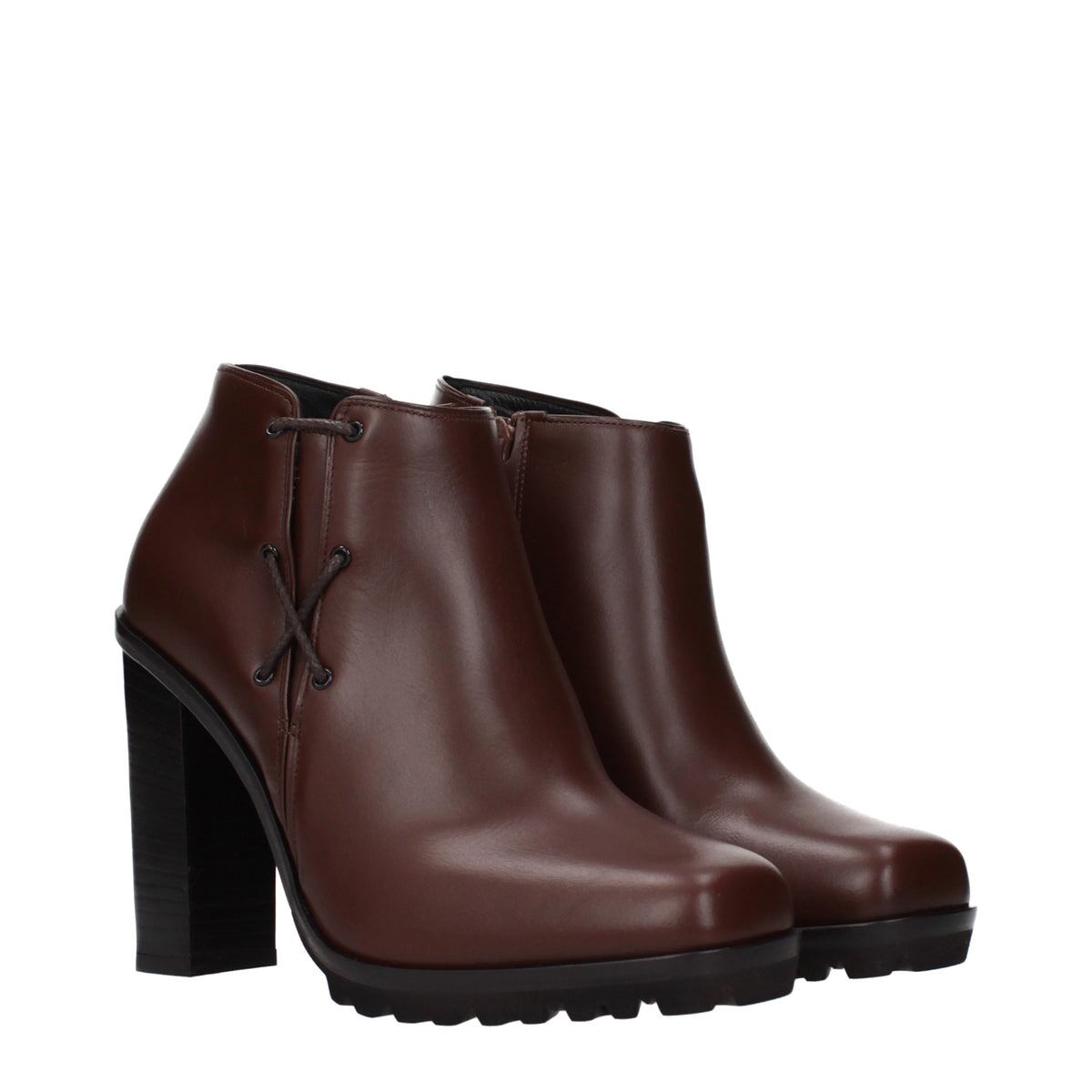 MAX MARA マックスマーラ レディース アンクルブーツ レザー ブラウン