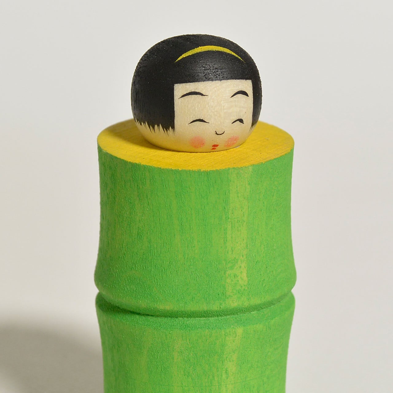 かぐや姫ちゃんこけし 約2寸 約6cm 鈴木明 工人（作並系）#2582